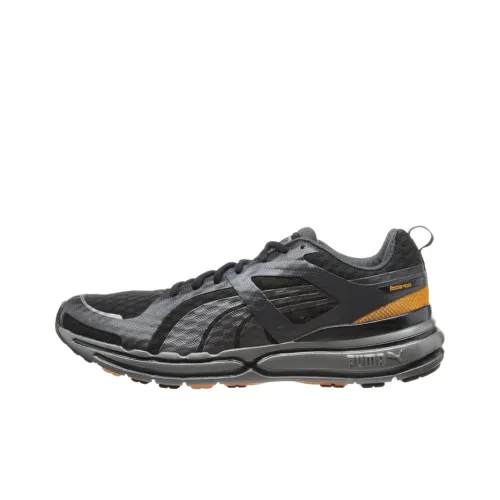 PUMA Hypnotic Shock Absorbers Slip-resistant Abrasion-resistant Breathable Low-top Running Shoes Men's Black Silver PUMA Hypnotic Shock Absorbers Противоскользящие устойчивые к истиранию дышащие низкий верх беговые кроссовки мужской черный серебряный