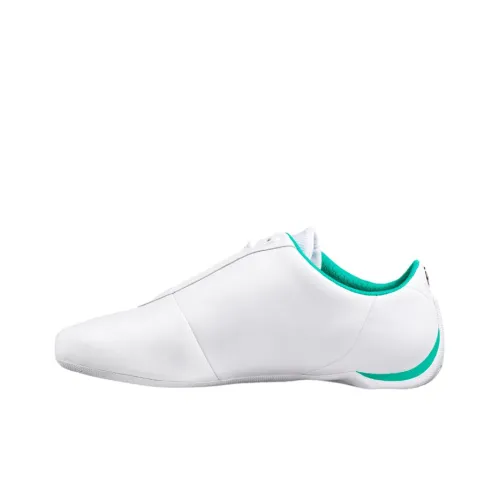 PUMA Mercedes Future Cat Дышащий и Легкий Низкий Топ Беговые Кроссовки Унисекс Белый Зеленый