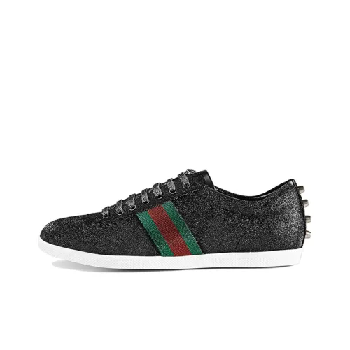 GUCCI Web Low Топ Скейтборд Кроссовки Мужские Черные