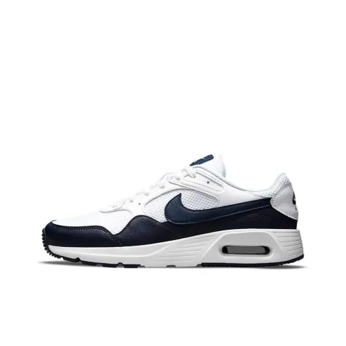 Nike Air Max SC Low Беговые кроссовки Мужские Темно-синие Белые