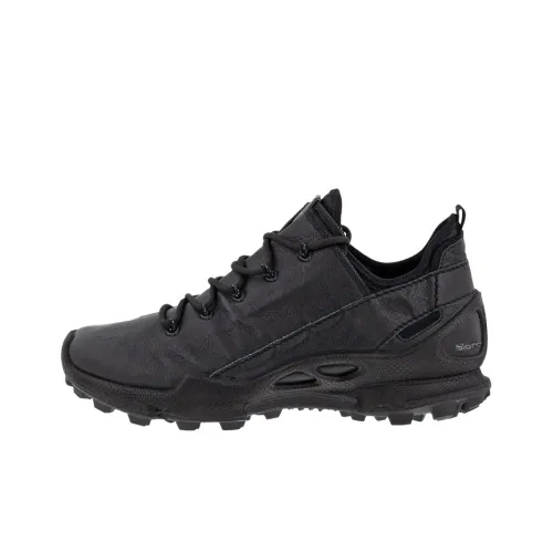 Ecco Biom C Trail Устойчивые к истиранию Низкие Беговые кроссовки Мужские Черные