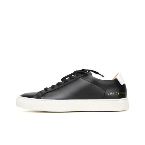COMMON PROJECTS Низкие кроссовки для скейтбординга Мужские Черные