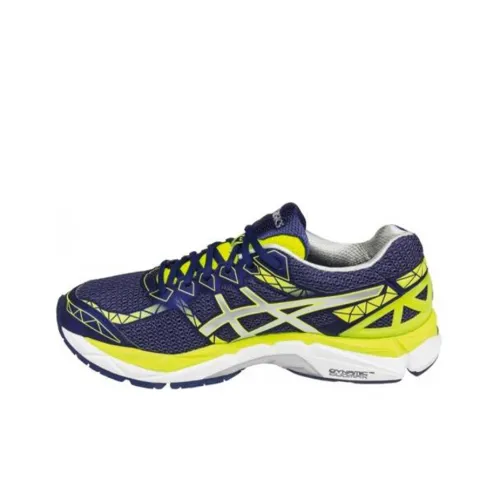 Asics GT 3000 4 Low Топ Беговые кроссовки Мужской Синий Желтый 2E