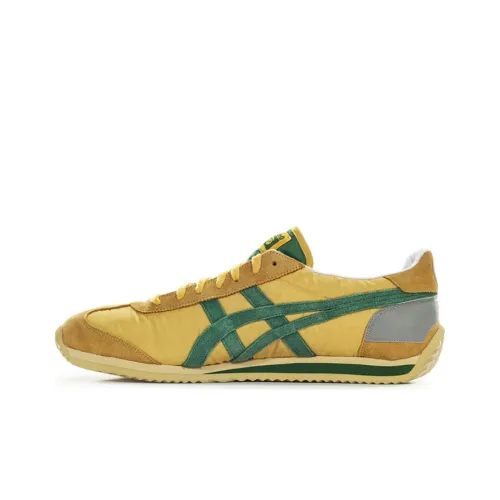 Onitsuka Tiger California Легкий Низкий Топ Повседневная Обувь Унисекс Оливково-Желтый