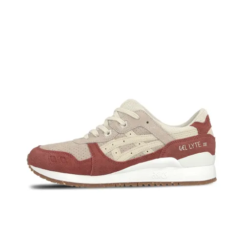 Asics Gel Lyte 3 Low Топ Беговые кроссовки Unisex Light Коричнево-красный