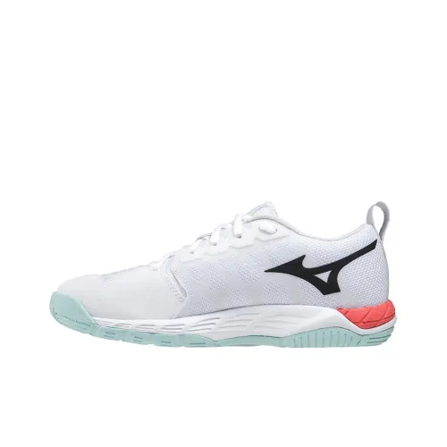 Mizuno Supersonic 2 противоскользящие устойчивые к истиранию низкий топ беговые кроссовки женские белые черные