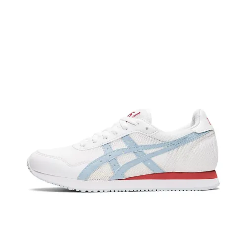 Asics Tiger Runner Износостойкие Низкие Беговые кроссовки Женские Белые Синие