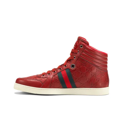 GUCCI Высокие Кроссовки для скейтбординга Мужские Красные