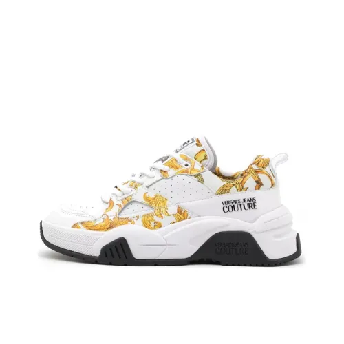 VERSACE JEANS Couture Низкий Топ Стильные Скейтбординги Женские Белые