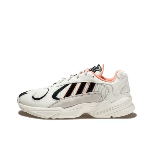 Adidas Originals YUNG 1 Slip-Resistant Abrasion-Resistant Lightweight Low-Top Footwear Men's White Black Adidas Originals YUNG 1 Противоскользящий Устойчивый к истиранию Легкий Низкий Топ Обувь Мужская Белый Черный