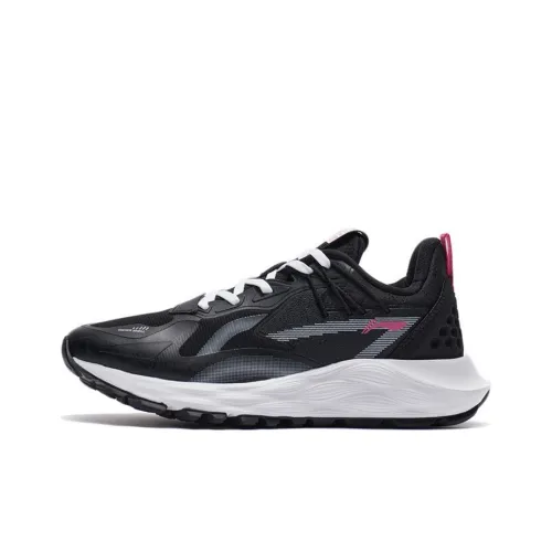 LINING Cloud Shield PLUS Low Top Беговые кроссовки Женские Черные