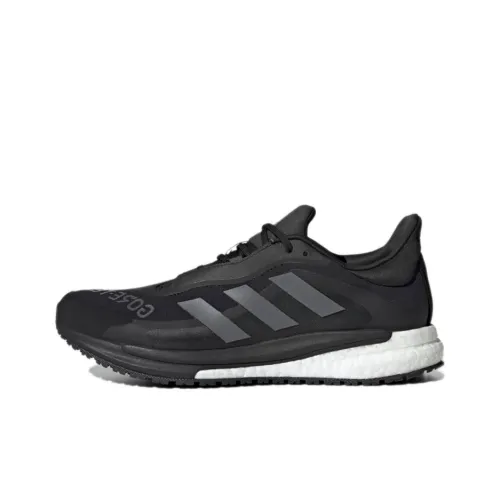 Adidas Solar Glide 4 Gore Te Устойчивые к истиранию Низкие Кроссовки для бега Мужские Угольно-черные