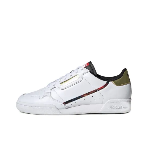 Adidas Originals Continental 80 CNY Slip Легкий Низкий Топ Скейтборд Кроссовки Унисекс Белый Красный
