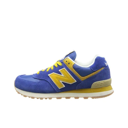 New Balance NB 574 Low Топ Повседневные Беговые Кроссовки Унисекс Озерный Синий