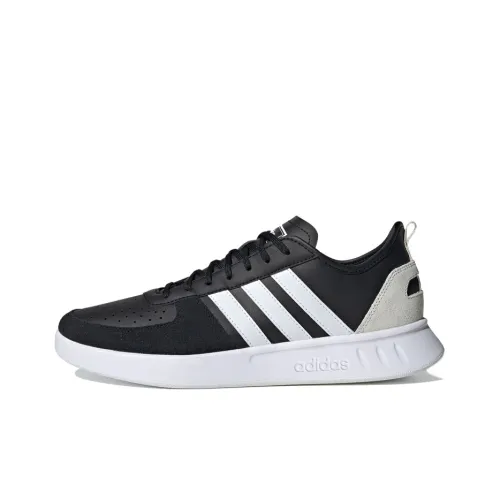 Adidas Court80s Slip Resistant Abrasion Resistant Низкие Кроссовки для скейтбординга Мужские Черный Белый Серый