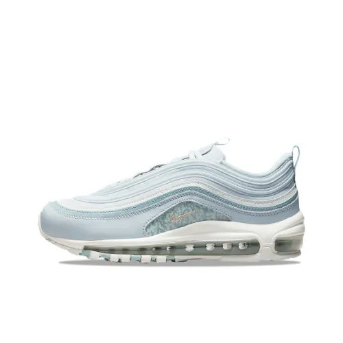 Nike Air Max 97 Low Топ Повседневные Беговые Кроссовки Женские Светло-Синие Серые