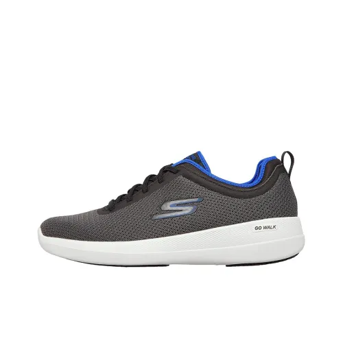 Skechers GO WALK Stability Low Топ Марафон Беговые кроссовки Мужской Черный Синий