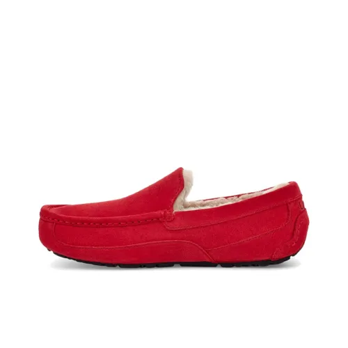 UGG Ascot Slipper Теплоизоляционный Устойчивый к истиранию Низкий Топ Спортивная Повседневная Обувь Мужская Самба Красный