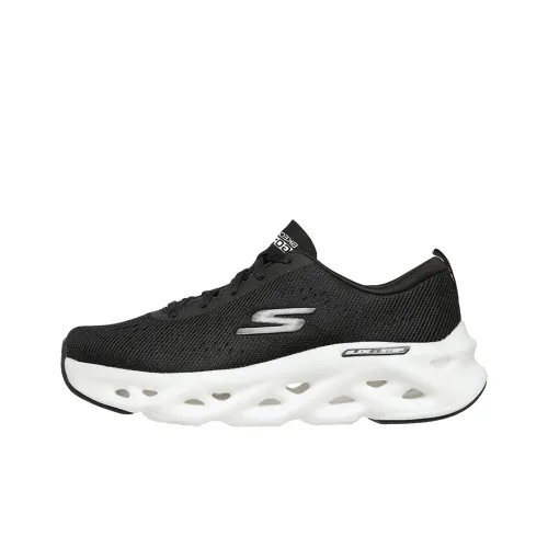 Skechers Glide Step Амортизаторы Шок Low Top Беговые кроссовки Женские Черные