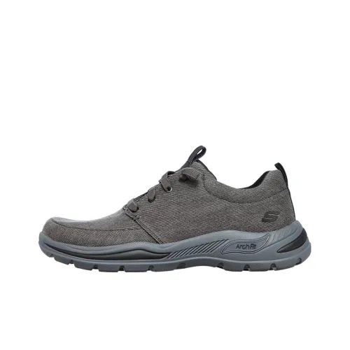 Skechers Arch Fit Series Motley Brenan Low Топ Спортивная повседневная обувь Мужской Серый