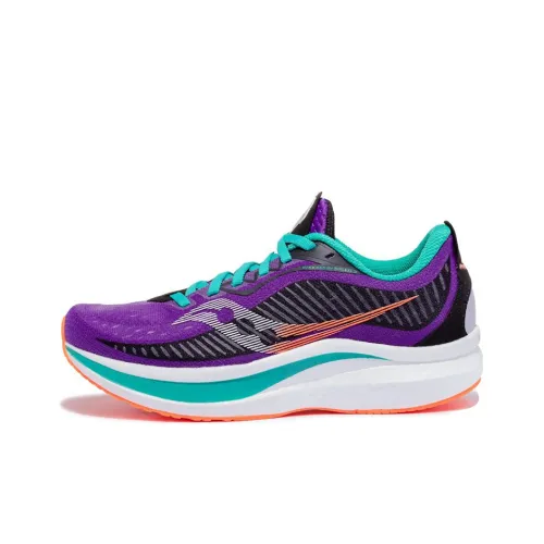 Saucony Endorphin Speed 2 Амортизаторы Slip-resistant Низкий топ Беговые кроссовки Женские Синий Фиолетовый Черный Стандарт M