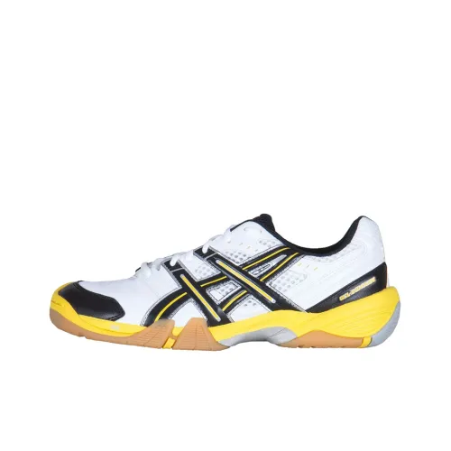 Asics Гель Domain Дышащий И Износостойкий Низкий Топ Спортивные Беговые Кроссовки Мужские Белый Черный Желтый