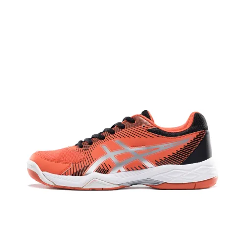 Asics Износостойкие Дышащие Низкие Кроссовки для Бега Женские Оранжевые Черные
