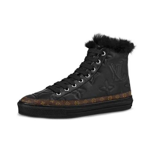 LOUIS VUITTON Stellar Высокие Кроссовки Спортивные Женские Черные