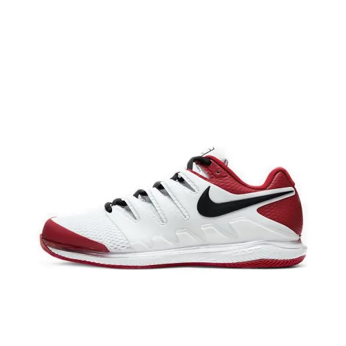 Nike Air Zoom Vapor X Shock Absorbers Противоскользящие Устойчивые к истиранию Низкий Топ Теннисные Кроссовки Мужские Черные Белые Красные