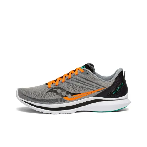 Saucony Kinvara 12 Elite 12 Low Топ Беговые кроссовки Мужской Серый Черный Стандарт M