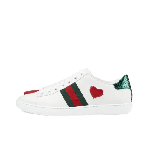 GUCCI Ace Стильные Скейтбординги Женские Белые