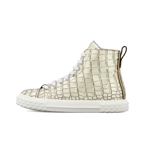 Giuseppe Zanotti GZ Blabber Высокие Кроссовки для скейтбординга Женские Золотые