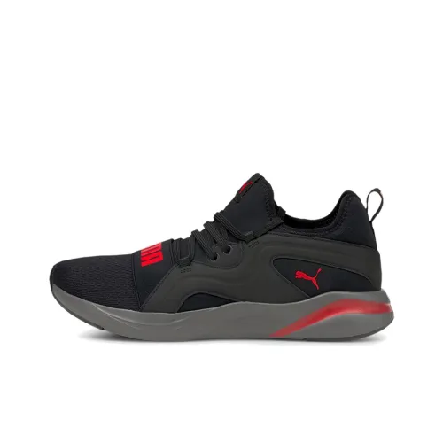 PUMA Softride Rift Breeze Low Top Беговые кроссовки Мужские Черные Красные