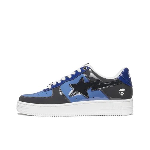 A BATHING APE BAPE STA Комбо Низкие Кроссовки для Скейтбординга Унисекс Синие