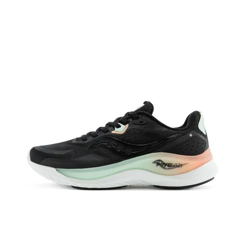 Saucony Phoenix Inferno 2 Firebird Low Топ Беговые кроссовки Женские Черный Розовый Красный