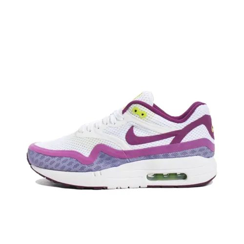 Nike Air Max 1 Low Топ Повседневные Беговые Кроссовки Женские Белые Фиолетовые
