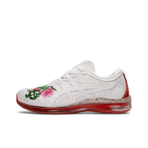 Asics Гель Quantum Infinity Будущее WENYIFUXING Низкий Топ Беговые кроссовки Женские Белый Красный