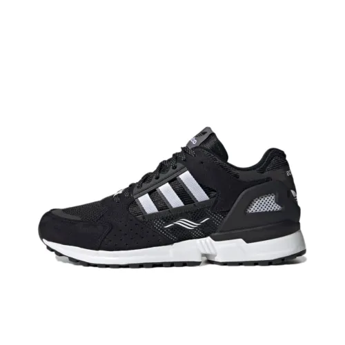 Adidas Originals ZX 10000C Устойчивые к истиранию низкие беговые кроссовки унисекс черные