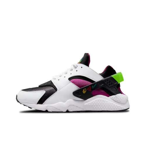 Nike Air Huarache Амортизация Противоскользящий Дышащий Легкий Низкий Топ Беговые кроссовки Мужские Белый Фиолетовый