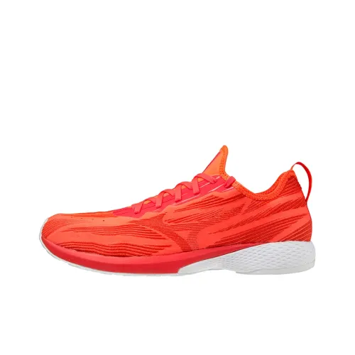 Mizuno Aero 19 Slip-Resistant Abrasion-Resistant Breathable Lightweight Low-Top Marathon Running Shoes Unisex Orange