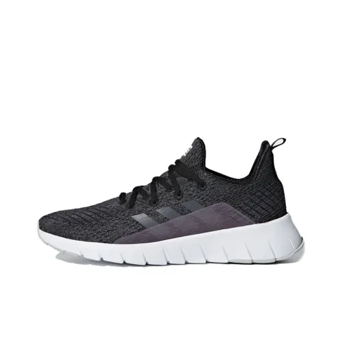 Adidas Asweego Shock Absorbers Slip-resistant Low Top Marathon Running Shoes Women's Black White Adidas Asweego Shock Absorbers Низкий топ для бега на марафон противоскользящие женские черный белый