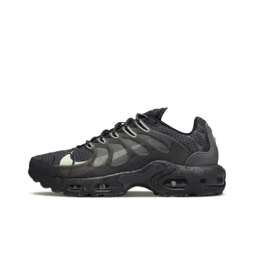 Nike Air Max Plus Low Top Повседневные Беговые Кроссовки Мужские Черные Зеленые