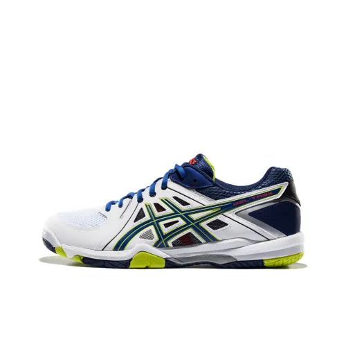 Asics Gel Task Low Топ Беговые кроссовки Мужские Белый Синий Желтый Многоцветный