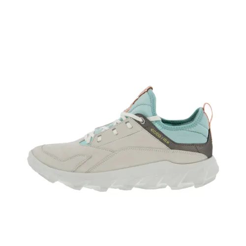 Ecco M Low Топ Беговые кроссовки Женские Белый Зеленый