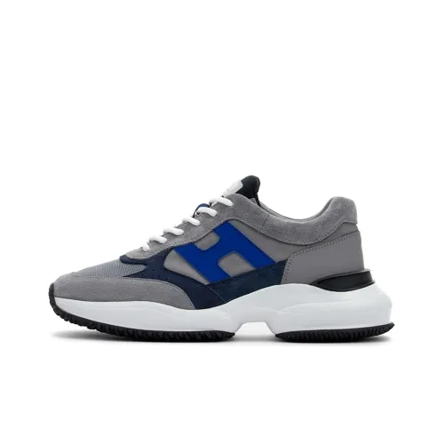 HOGAN Interaction Low Топ Спортивная Повседневная Обувь Мужская Серый