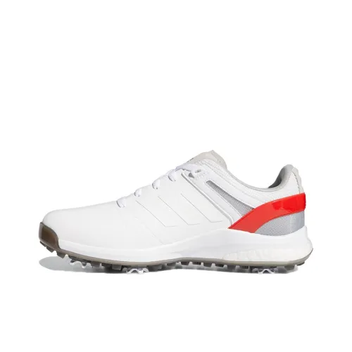 Adidas Дышащие Низкие Беговые Кроссовки Мужские Белые Красные