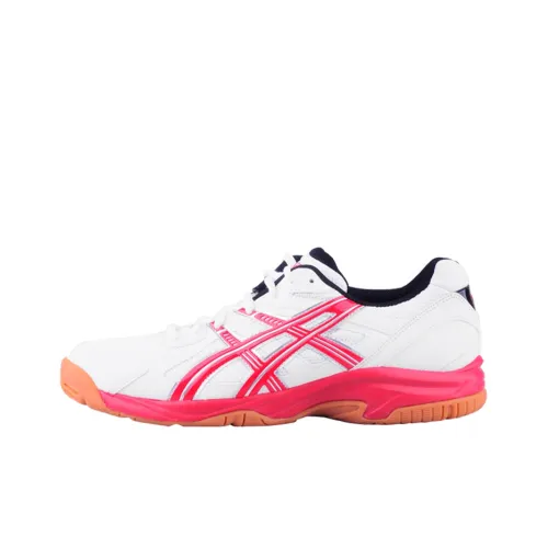 Asics Courtrushing Low Топ Беговые кроссовки Унисекс Белый Красный