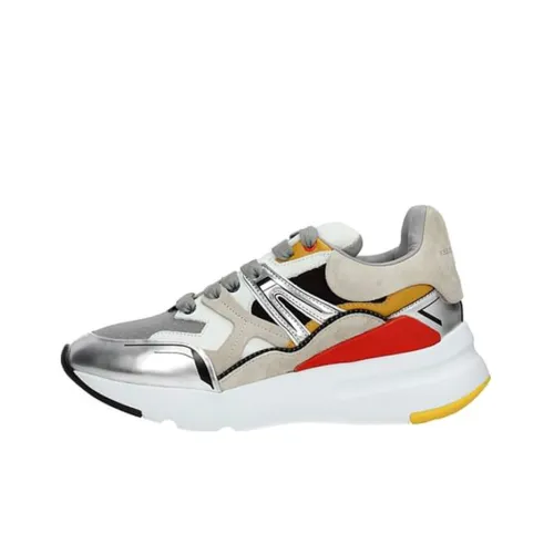 Alexander McQueen Sprint Runner Амортизация Износостойкие Низкие Кроссовки для Бега Мужские Многоцветные
