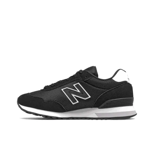 New Balance NB 515 Low Топ Беговые кроссовки Женские Черный белый