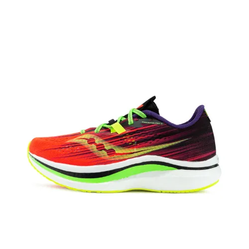 Saucony Endorphin Pro Peng 2 Амортизация Устойчивость к истиранию Поддержка Низкий Топ Беговые кроссовки Женские Оранжевый Черный